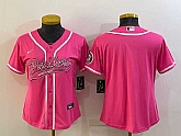 Women's Green Bay Packers Blank Pink With Patch Cool Base Stitched Baseball Jersey,baseball caps,new era cap wholesale,wholesale hats